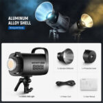 ویدئولایت نیور Neewer CB100C RGB LED Monolight - تصویر 8